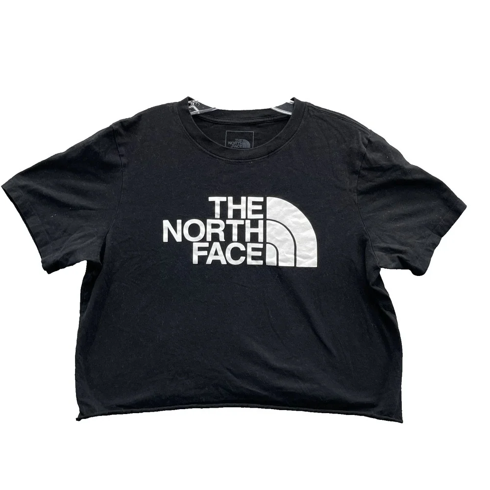 North Face Tee Women Large Cropped Boxy Minimalist Gorpcore Sport Basics Outdoor